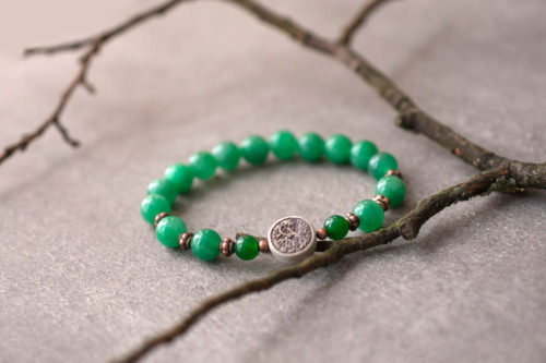 Jade Armband mit Lebensbaum